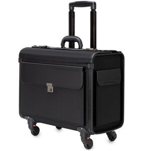 Alpine Swiss Wheeled Briefcase Rolling Briefcase Telescopic Handle 4 Replaceable